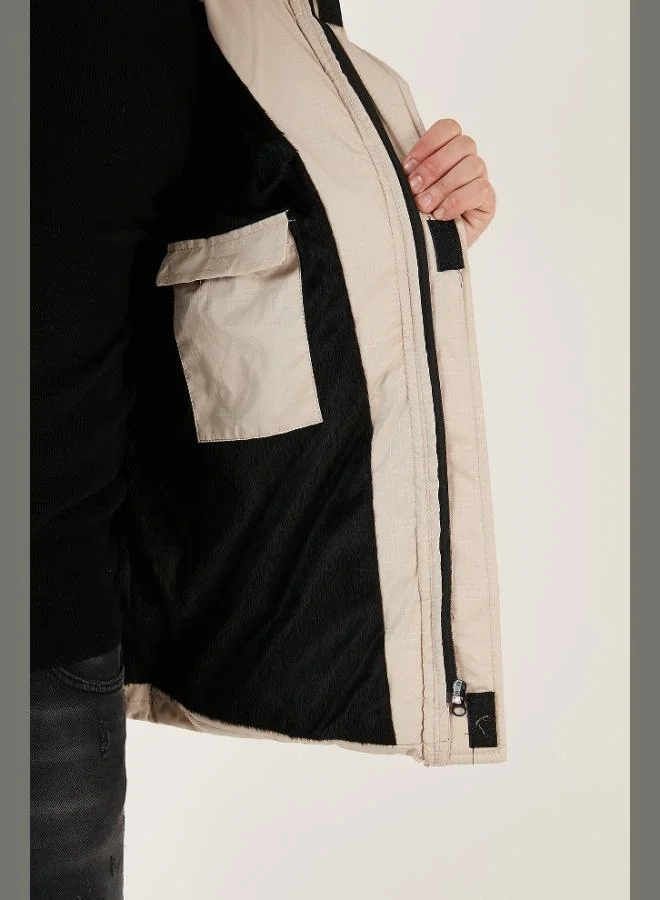 Buratti  Buratti Zippered Pocket Slim Fit Hooded Puffer Jacket Men's COAT 5711050 for Men | Best Price UAE