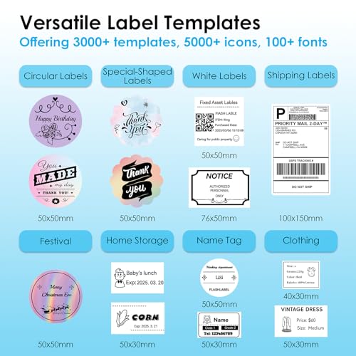 KNAON Shipping Thermal Label Printer, 4x6 Portable Label Printer, Bluetooth Label Maker for Small Business, Support iPhone,Android,Windows,Mac,Chromebook,Works with USPS, Etsy,Shopify&More, Black - Image 5