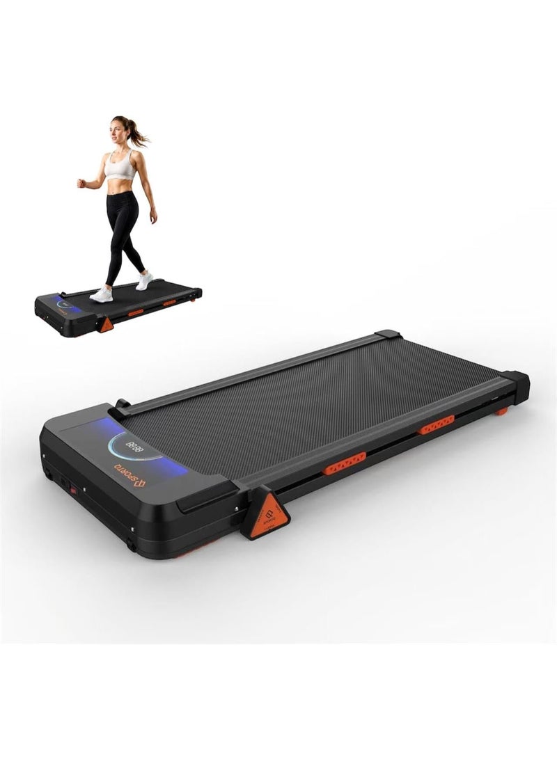 SportQ Walking Pad Home Walking Pad with DC Motor Turbo 2.5HP, Speed 1-6 Km/h with Remote Control, LED Display, 3 Levels Manual Incline, Load 110kg, Walking Size 42x105cm - Image 1
