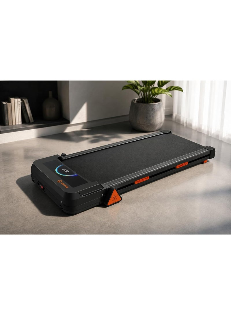 SportQ Walking Pad Home Walking Pad with DC Motor Turbo 2.5HP, Speed 1-6 Km/h with Remote Control, LED Display, 3 Levels Manual Incline, Load 110kg, Walking Size 42x105cm - Image 4