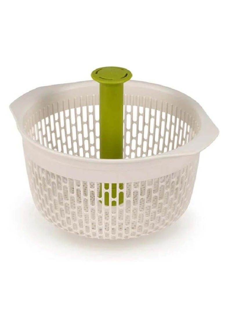 Joseph Joseph Joseph Joseph Spindola In-sink Salad-spinning Colander - White/Green  - Image 1