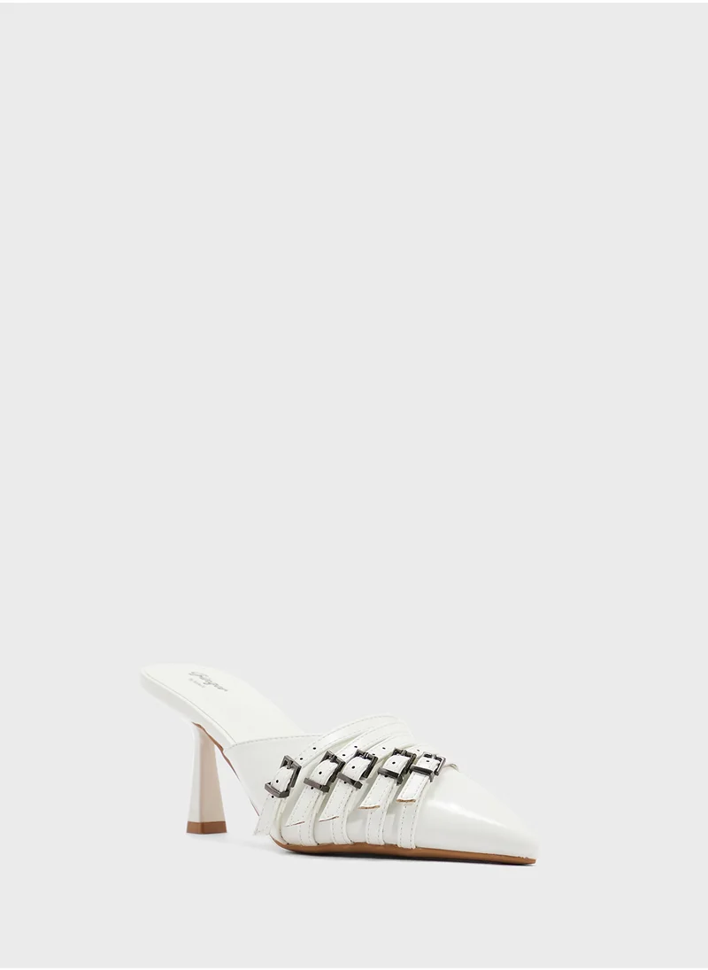 جينجر Slip On Heeled Mule