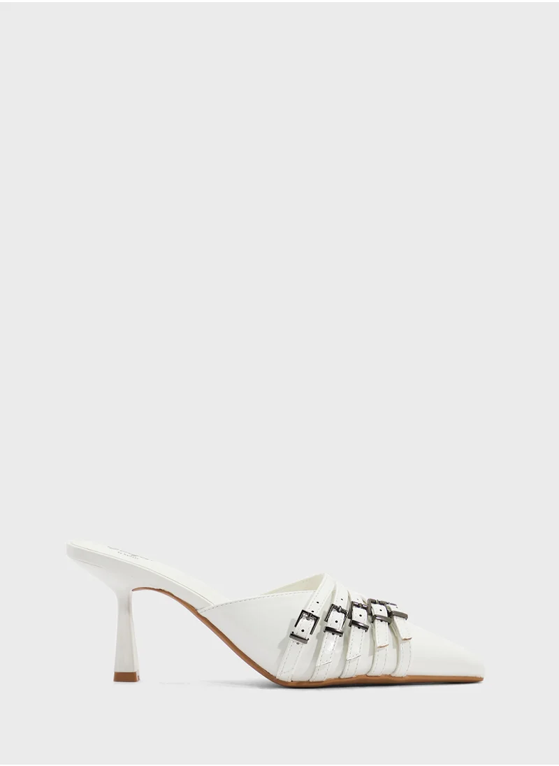 جينجر Slip On Heeled Mule
