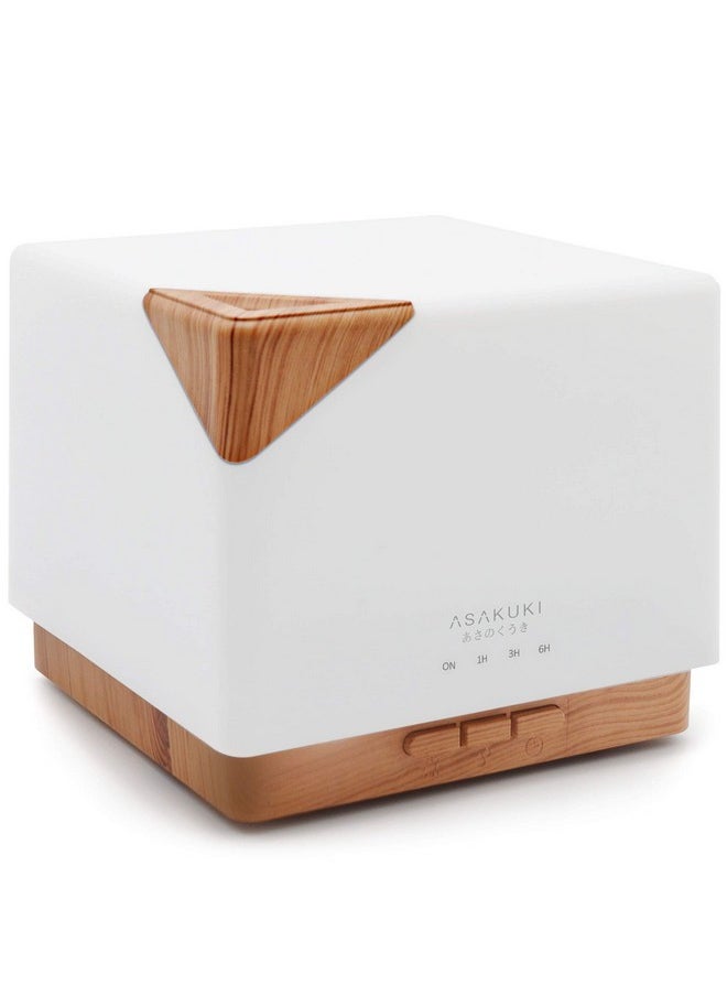 ASAKUKI - 700Ml Premium Essential Oil Diffuser 5 In 1 Ultrasonic Aromatherapy Fragrant Oil Vaporizer Humidifier Timer And Autooff Safety Switch 7 Led - Image 1