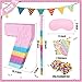 PCFING 20 Inch Number 7 Piata Candy Color with 30 Inch Piata Stick Blindfold Confetti for Boys Girls Adults Birthday Party Decorations Anniversary Celebration Fiesta - Image 4