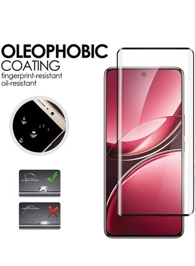 يويو تيك واقي شاشة زجاجي مقوى لهاتف Vivo V50 5G، حواف منحنية ثلاثية الأبعاد، صلابة 9H، وضوح عالي، مقاوم للخدوش، خالٍ من الفقاعات، مقاوم لبصمات الأصابع، سهل التركيب - Image 3