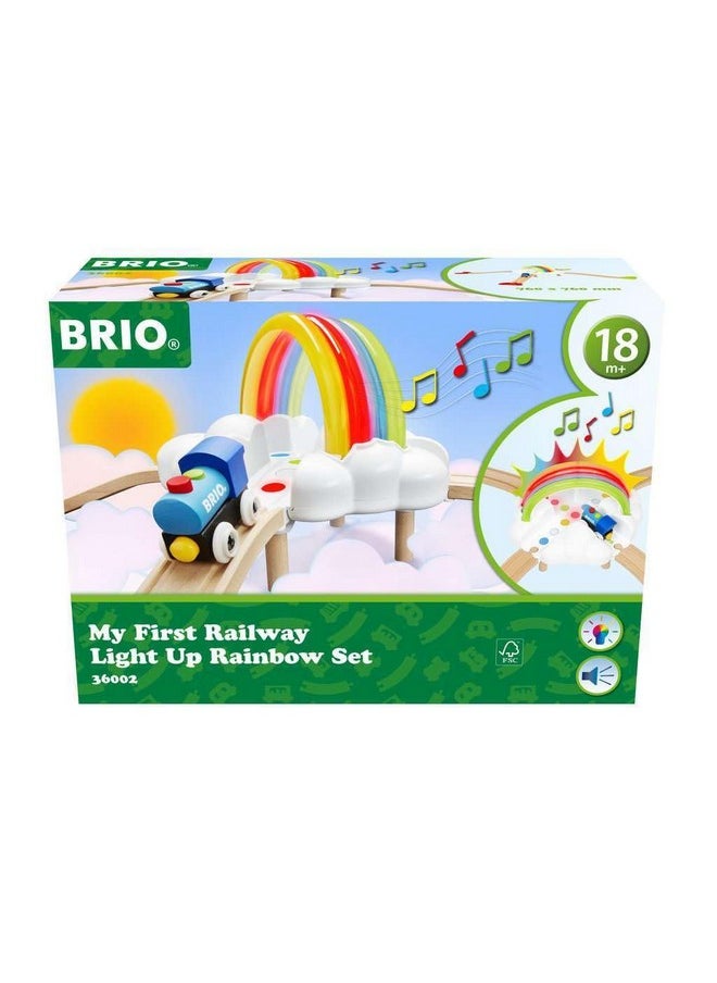 Brio Brio My First Railway Light Up Rainbow Set - Interactive Learning Toy | FSC-Certified Materials | Child-Friendly Design | Safety Tested | Age-Appropriate Play  - Image 1