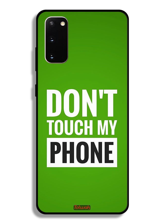 Tolwak Samsung Galaxy S20 Protective Case Cover Do Not Touch My Phone - Image 2