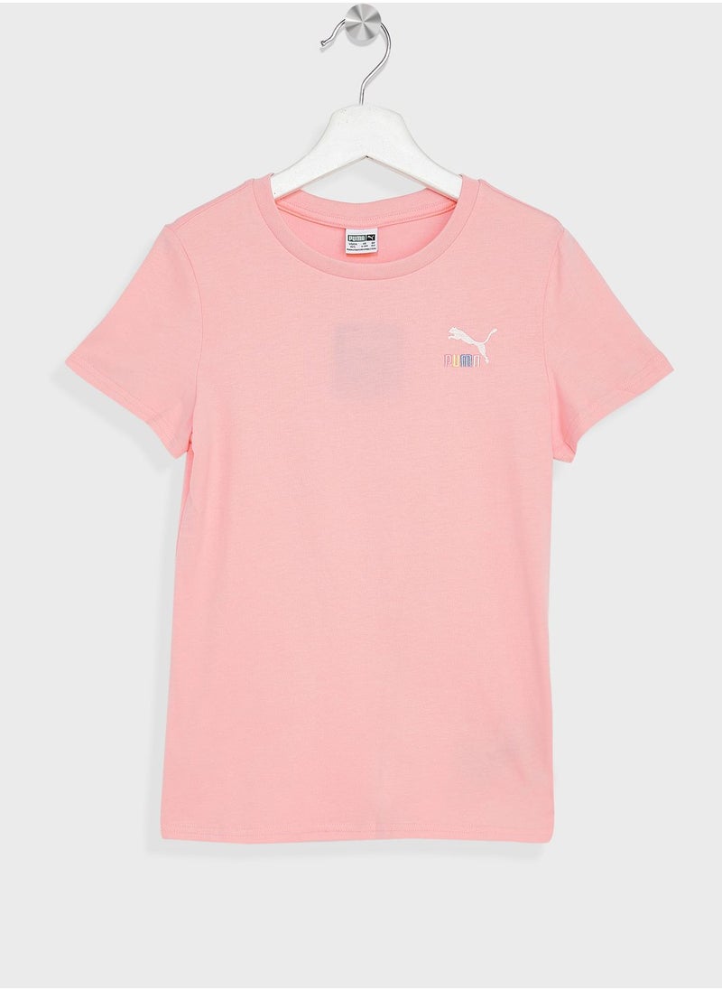 PUMA - Kids Classics Sweater Weather Logo T-Shirt - Image 1