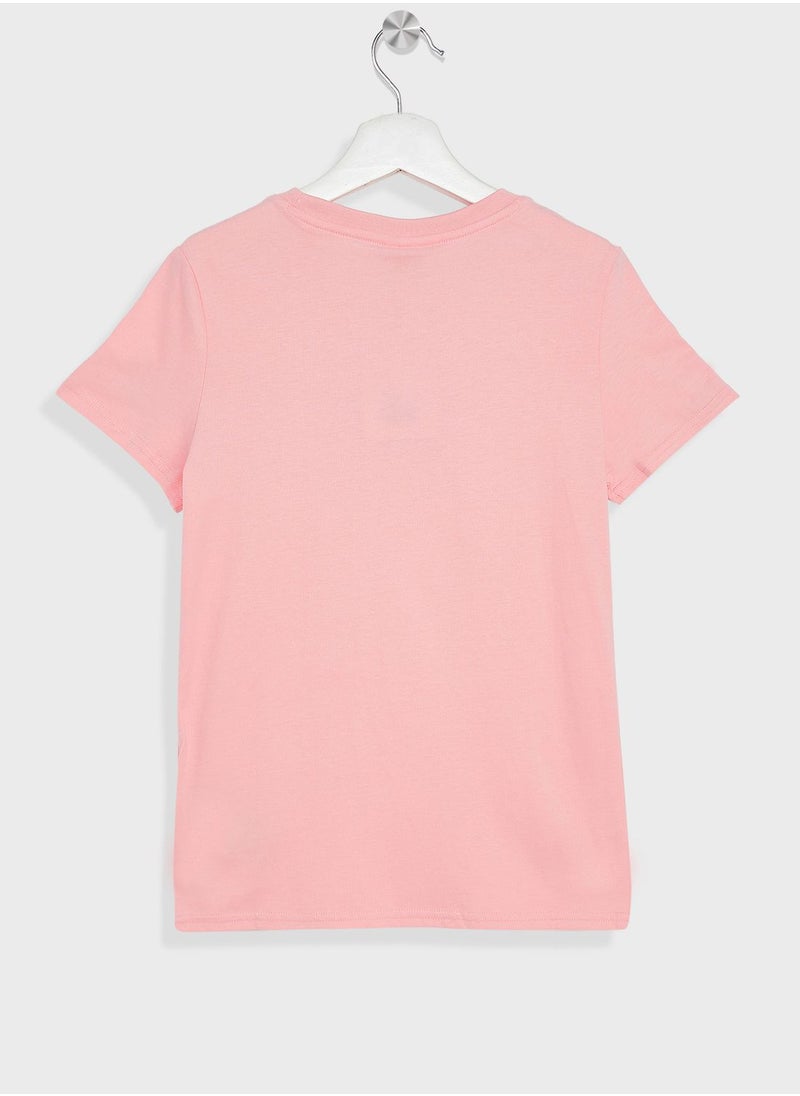 PUMA - Kids Classics Sweater Weather Logo T-Shirt - Image 1
