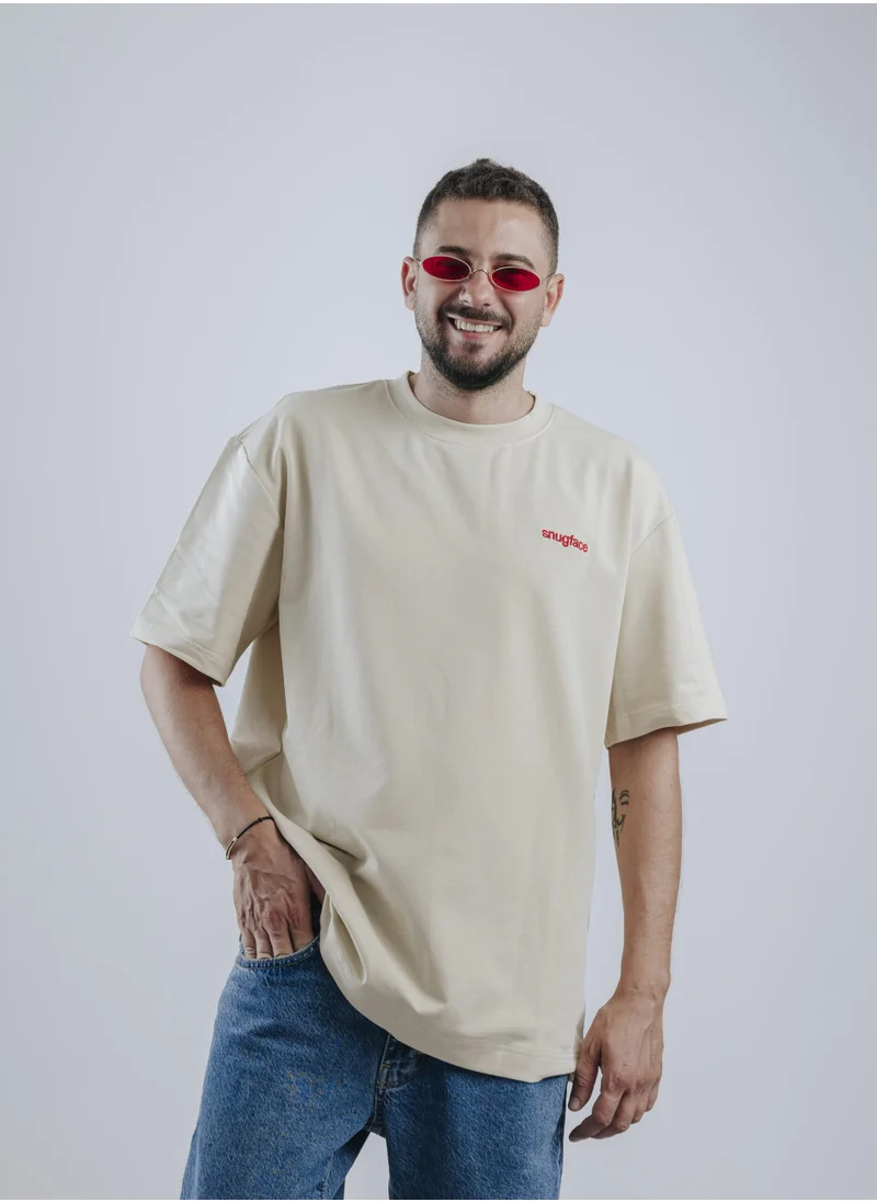 سناج فيس SnugFace The Strap Basic Tshirts, Beige, SF15-5BEI-S