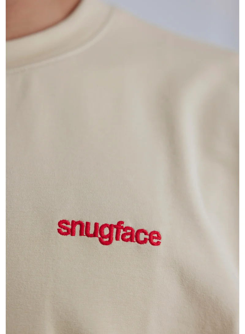 Snugface Snugface The Strap Oversized Tshirts, Beige, SF15-5BEI, Size-S