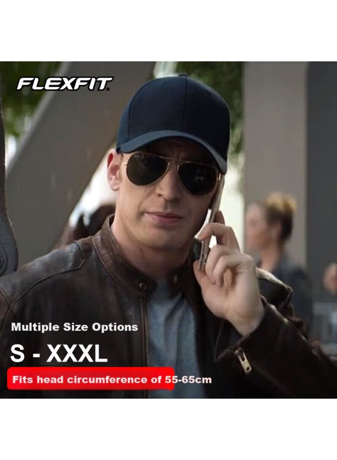Flexfit, Same Style As Mei Team, Fully Enclosed Large Brim Baseball Cap For Men And Women, High Crown Sun Protection Visor Cap, Outdoor Casual Hat - Image 2