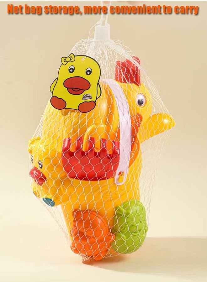 6PCS Kids Beach Toys Set Beach Toy Beach Car With Beach Car bucket shovel rake And 2 Mini Molds For Kids Beach Toys Set For Toddlers Kids Age 3-10 - Image 4