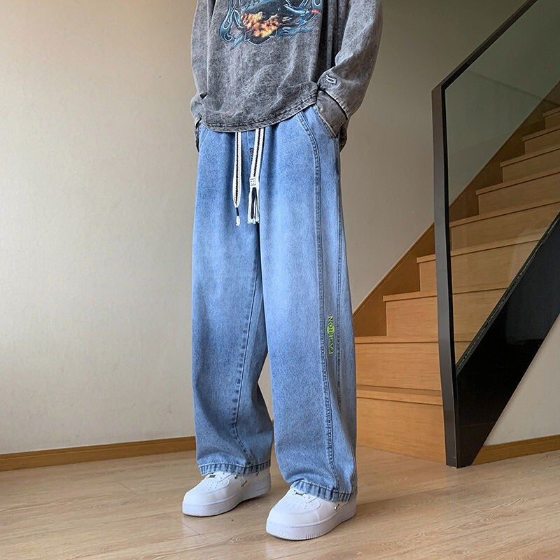 Unisex Casual Daily Denim Jeans - Image 2