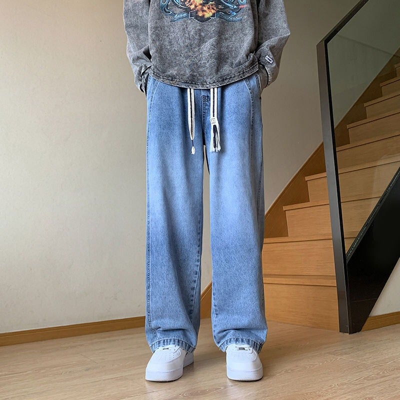 Unisex Casual Daily Denim Jeans - Image 1