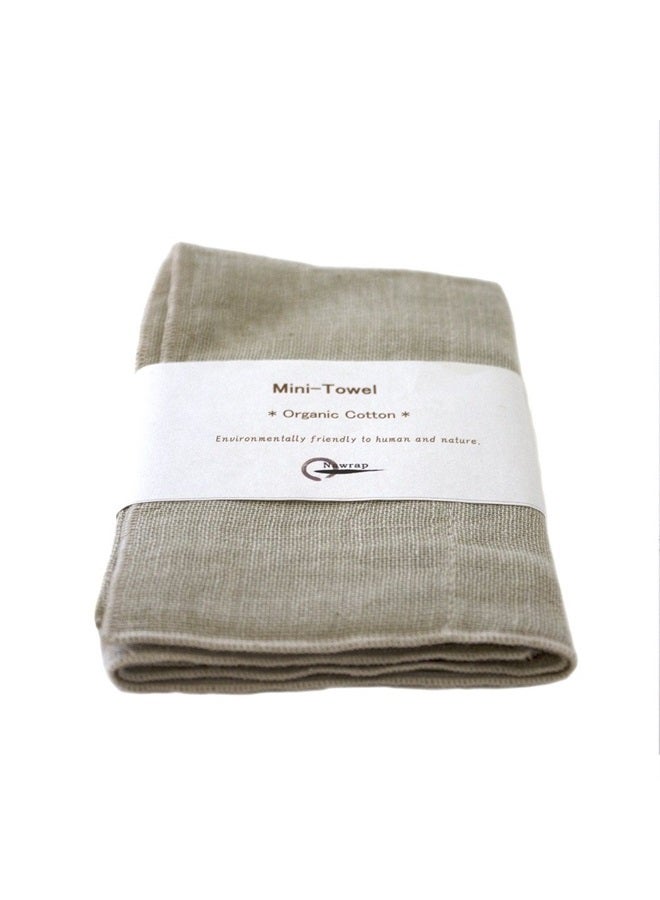 Nawrap Organic Cotton Mini Towel, Durable, Absorbent and Quick-Dry, Green