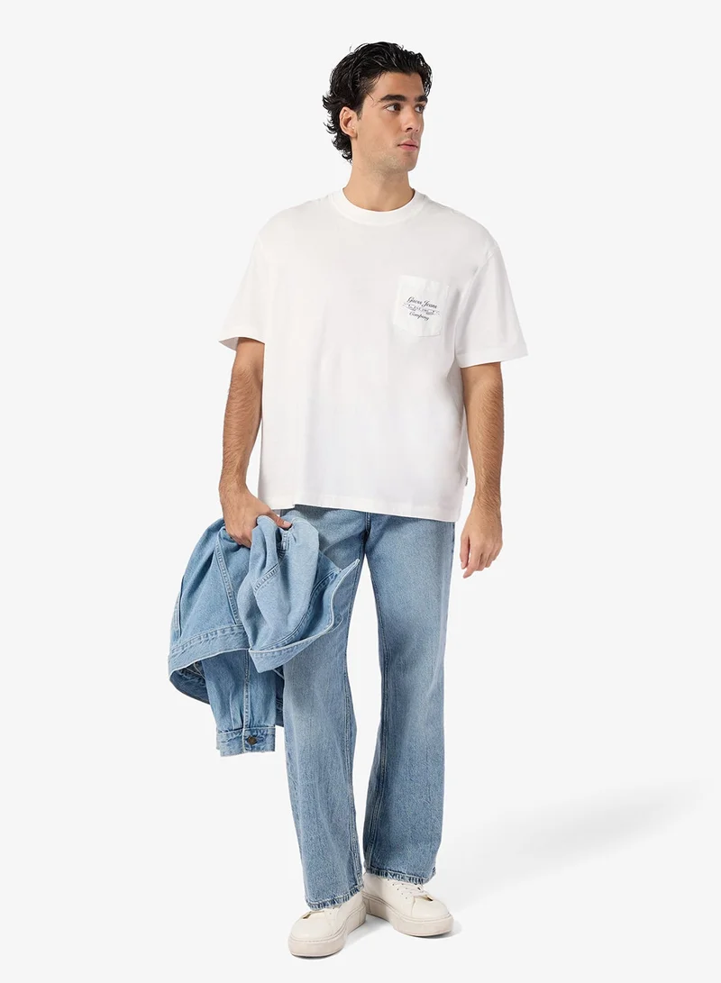 GUESS  Short Sleeve Printed T-Shirt for Men | Best Price UAE