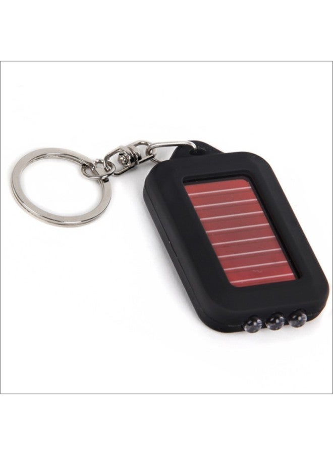 Solar Rechargeable Led Flashlight Mini Led Small Flashlight Keychain Strong Light Led Solar Flashlight