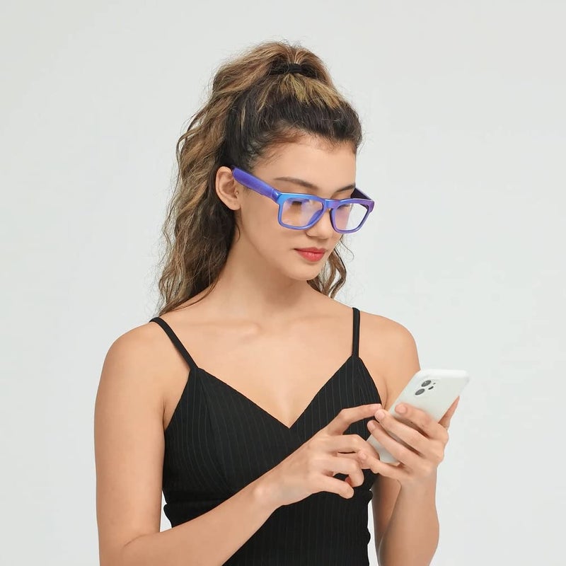 OhO sunshine OhO Bluetooth Glasses,Voice Control and Open Ear Style Smart Glasses to Listen Music and Calls,UV400 Protection Lens - Image 4