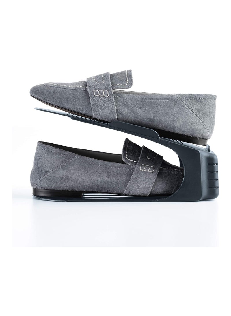 Rayen Shoe Organizer 3 units Non-slip surface Grey Measurements: 9.8 x 2.5 10.2 5 3.9, 2096 - Image 5