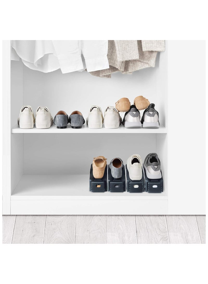 Rayen Shoe Organizer 3 units Non-slip surface Grey Measurements: 9.8 x 2.5 10.2 5 3.9, 2096 - Image 4