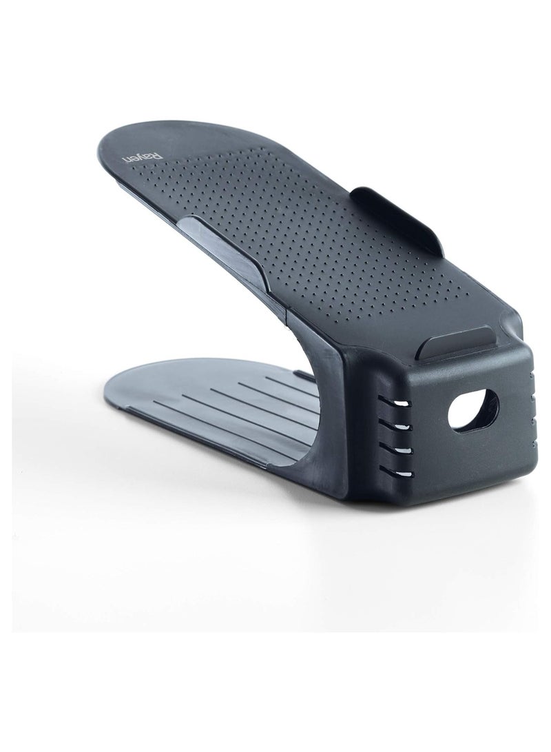 Rayen Shoe Organizer 3 units Non-slip surface Grey Measurements: 9.8 x 2.5 10.2 5 3.9, 2096 - Image 3