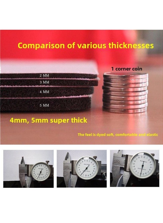 Blank Mouse Pad Increase Thick Tight Lock Edge Thermal Transfer Color Monochrome Gift Mouse Pad Coil Accessories-Color:Black Cloth Precision Hemming-Pattern:20*24*0.15cm  - Image 4