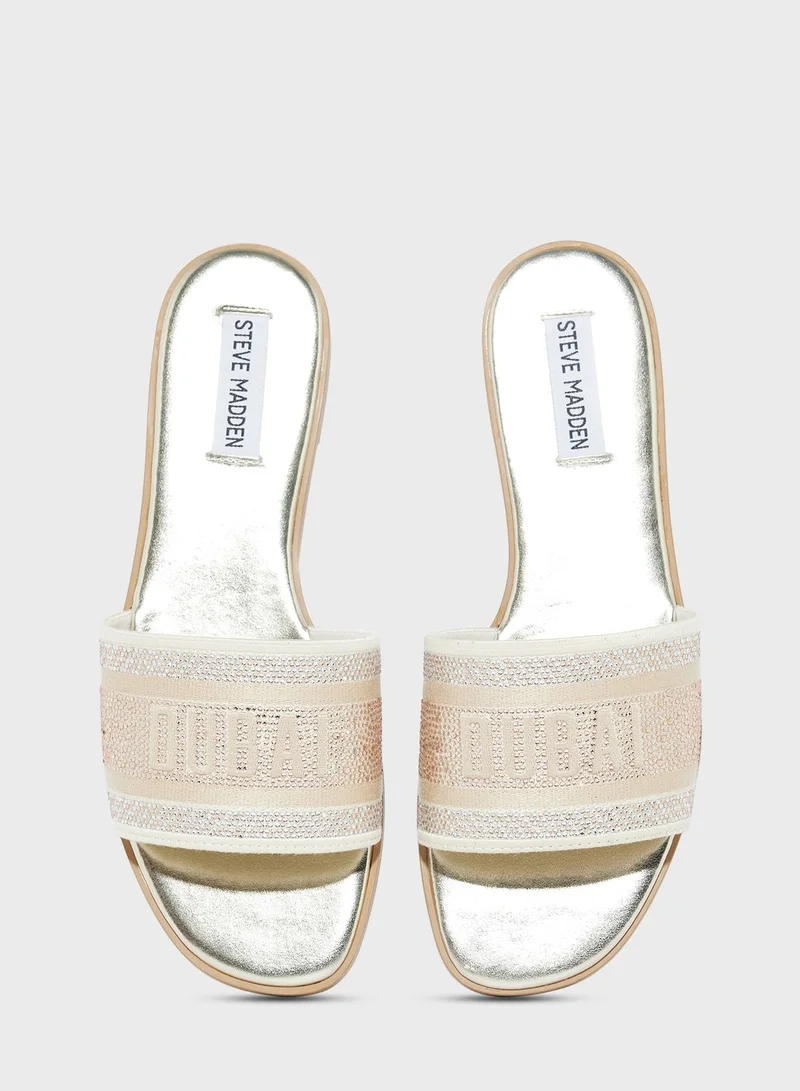 STEVE MADDEN Single Strap Low Heel Sandals