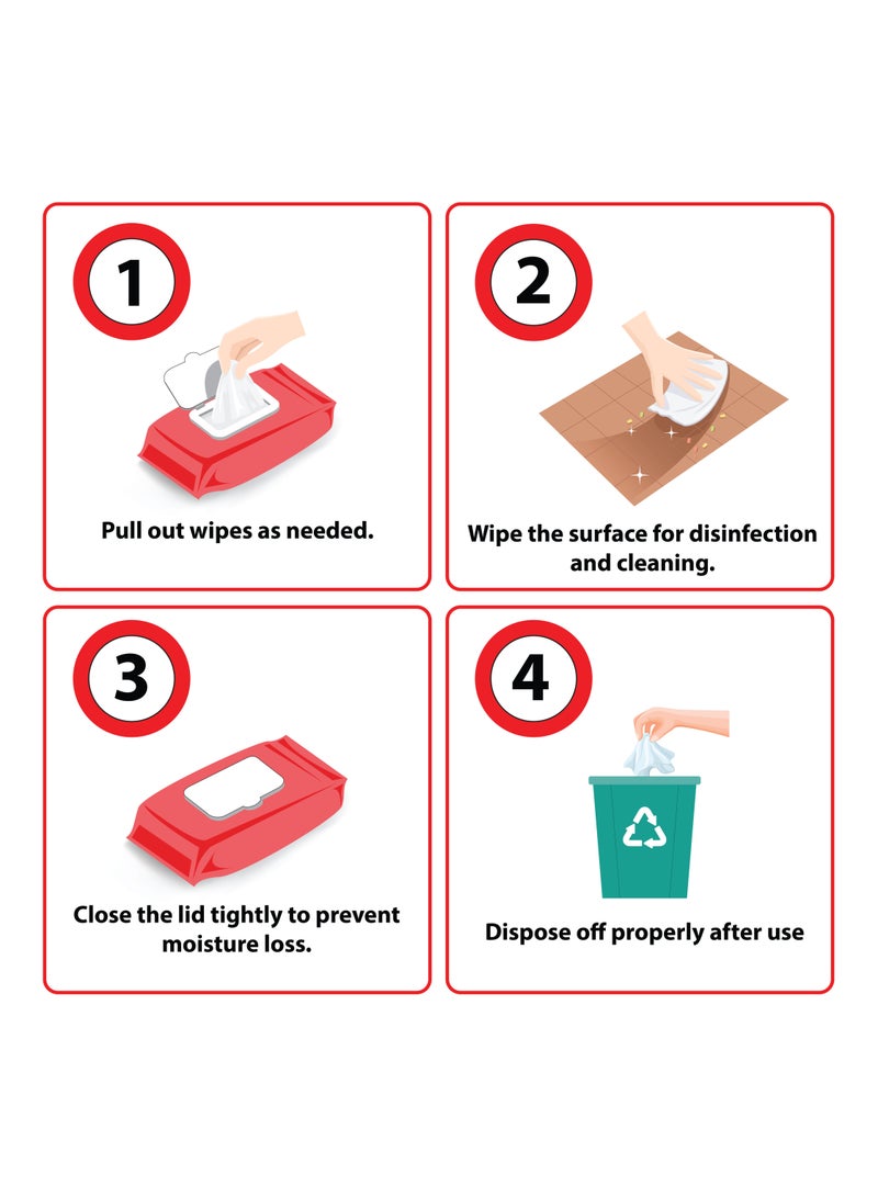 All day wipes All Day Alcohol/Antibacterial Wet Wipes-90 Count : Wipes Contain 70% Isoproply Alcohol. Designed for Surface Disinfection and Cleaning of Non-Invasive Medical Devices. Kills 99%Germs. ( Pack of 2) - Image 3