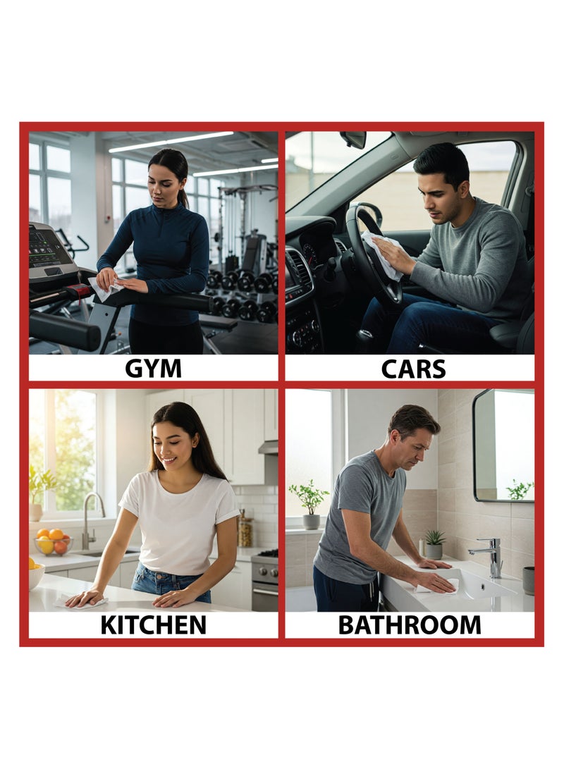 All day wipes All Day Alcohol/Antibacterial Wet Wipes-90 Count : Wipes Contain 70% Isoproply Alcohol. Designed for Surface Disinfection and Cleaning of Non-Invasive Medical Devices. Kills 99%Germs. ( Pack of 2) - Image 2