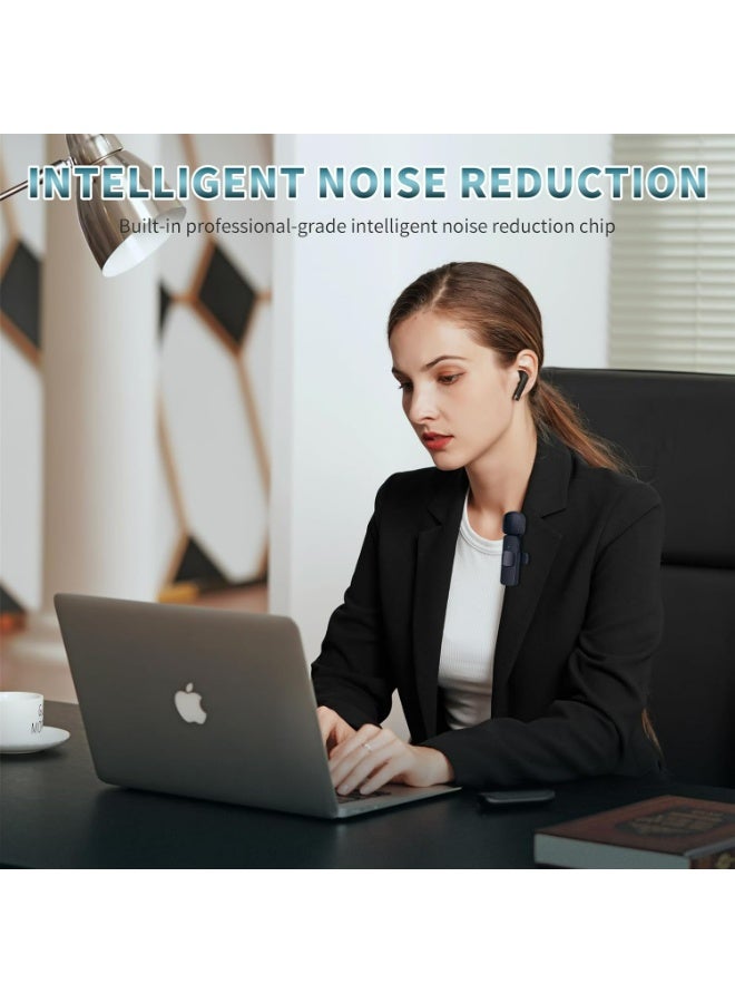 3 in 1 Mini Wireless Lavalier Microphone for All Devices (iOS, Andriod, Camera, PC) - Noise Reduction Lapel Mic for Recording, Clip on Omni Lav Mic for Video Recording, Tiktok, YouTube, Vlog  - Image 4
