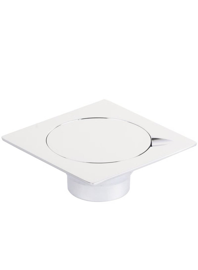 LOFT FLOOR DRAIN WITH VERTICAL OUTLET 95X95 CHROME-AQD-55003-CP - Image 2