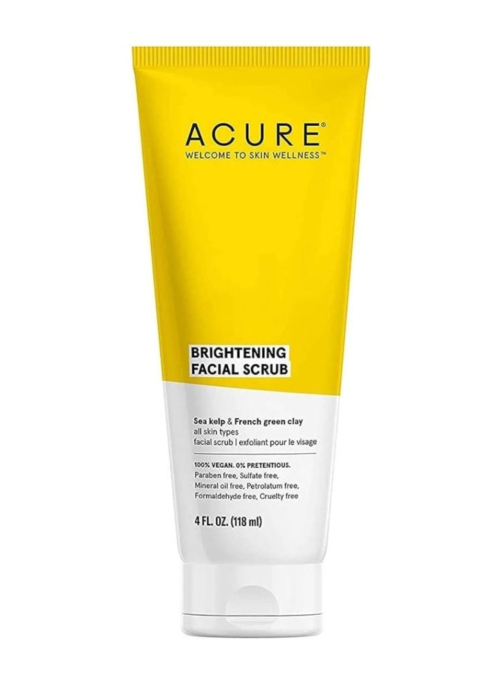 Acure Brightening Facial Scrub, 118 ml - Image 1