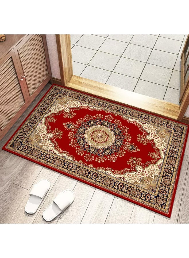 آنا سجادة مدخل منزلية مزخرفة بسطح قطن لامتصاص الماء على طراز بربري - Image 1