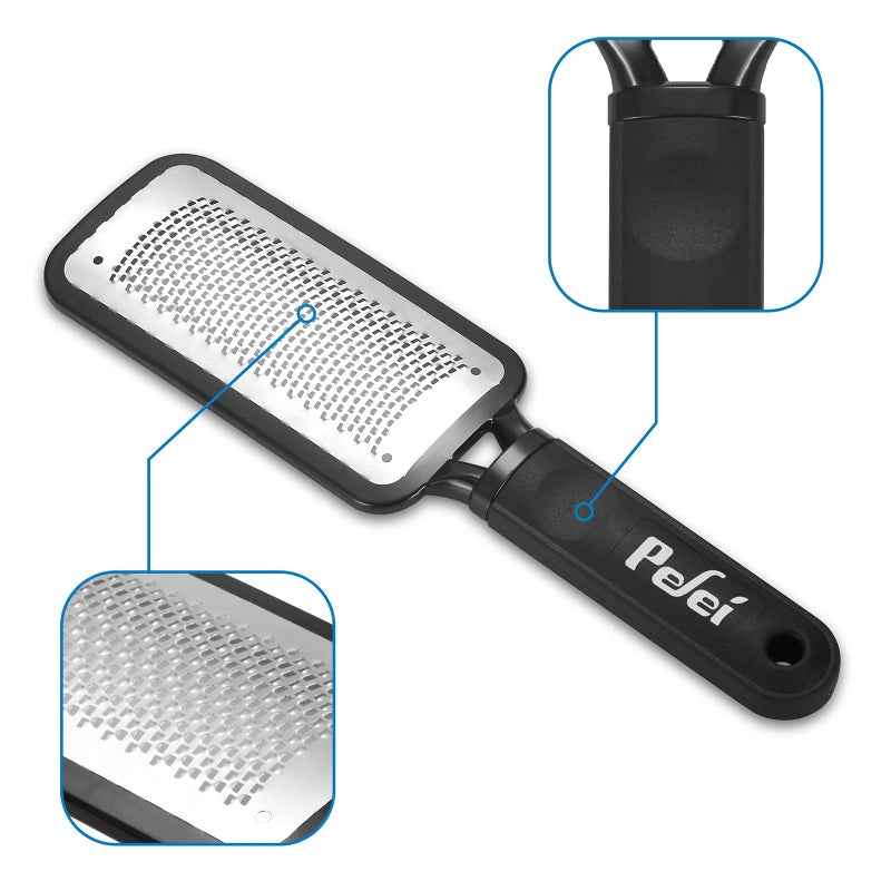 Pefei Colossal Pedicure Rasp Foot File, Professional Foot Care Pedicure Stainless Steel File to Removes Hard Skin, Can Be Used On Wet Feet - Image 4