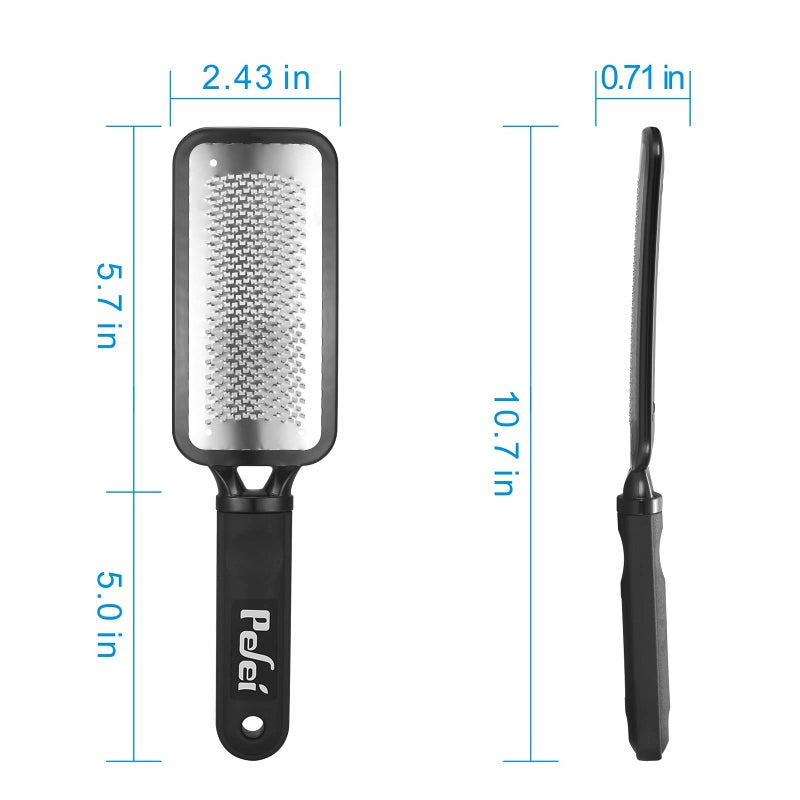 Pefei Colossal Pedicure Rasp Foot File, Professional Foot Care Pedicure Stainless Steel File to Removes Hard Skin, Can Be Used On Wet Feet - Image 5