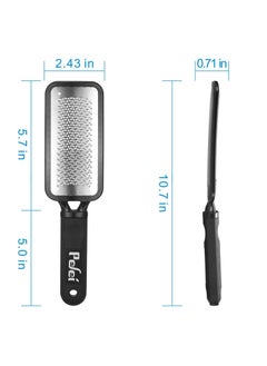 Pefei Colossal Pedicure Rasp Foot File, Professional Foot Care Pedicure Stainless Steel File to Removes Hard Skin, Can Be Used On Both Dry and Wet Feet  - Image 2