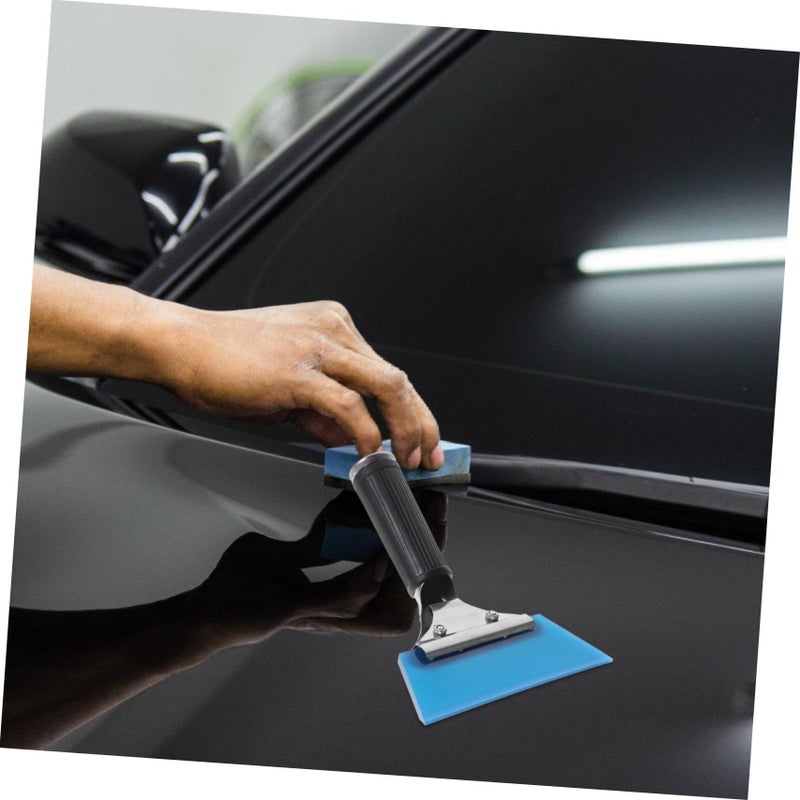 Red Stainless Steel Squeegee for Car Window Mirror Water Scraper Wiper - Image 4