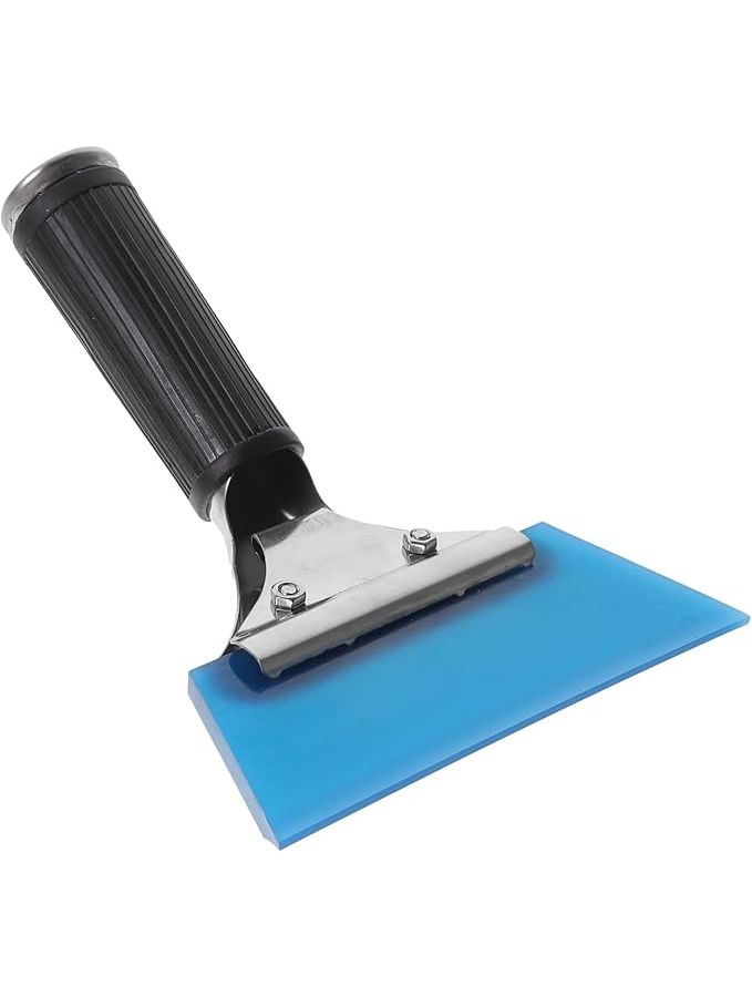 Red Stainless Steel Squeegee for Car Window Mirror Water Scraper Wiper - Image 1