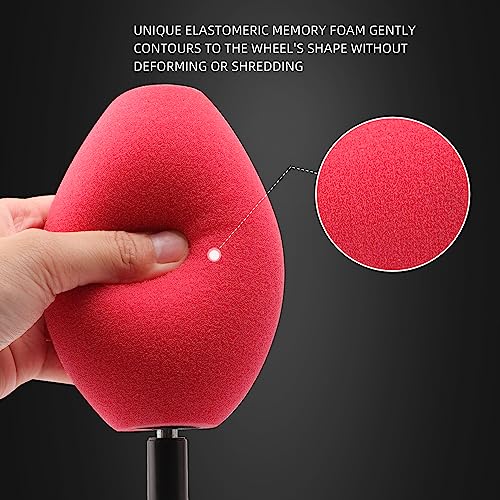 SPTA Wheel Rims Polisher, SPTA Polishing Ball, Polishing Cone, Metal Wheel Polishing Tool, Ball Buster Wheel and Rim Polisher System Attaches to Standard Household Drill - Image 4