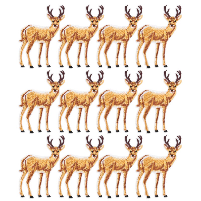 Iron On Patches 10pcs(Assorted Styles) Eco-Friendly Non-Toxic - Practical Clothes Repair & Decoration Applique Patches for DIY Craft Sewing, Clothing, Bags, Home Textiles - Image 1