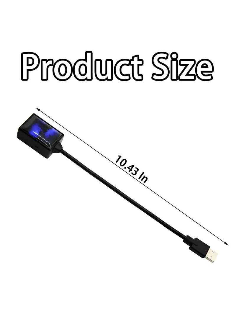 Zikra Car Roof Star Night Light, Portable Usb Interior Lamp, for Ceiling, Auto Rotation Breathing and Sound Activated Led Romantic Projector, Play Ceiling Light for Car Party Decoration (Violet Blue) - Image 3