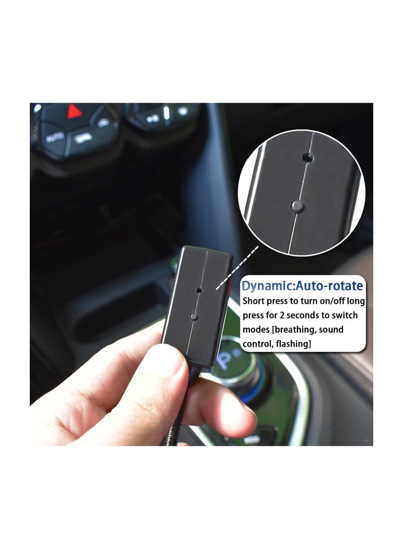 Zikra Car Roof Star Night Light, Portable Usb Interior Lamp, for Ceiling, Auto Rotation Breathing and Sound Activated Led Romantic Projector, Play Ceiling Light for Car Party Decoration (Violet Blue) - Image 5