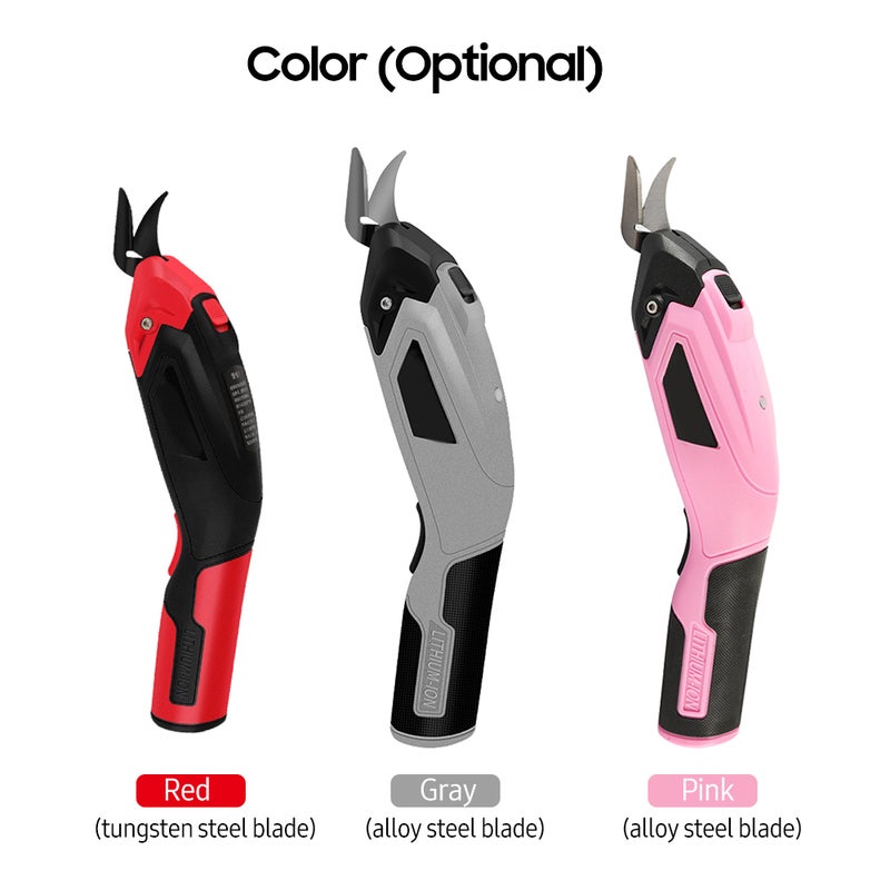 Multi-function Electric Cordless Scissors Hand-held Fabric Cutting Machine Carpet Shear Portable USB Rechargeable Electric Cutter Cordless Shears for Cutting Cloth Cotton Leather Cardboard - Image 4