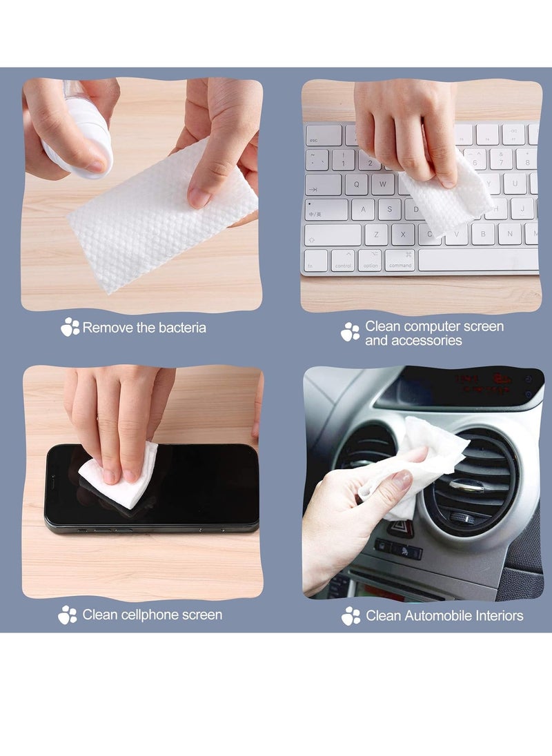 Bukela Disposable Face Towel Facial Tissue Soft Cotton Facial Cleansing Cloths Towelettes Dry for Cleaning Office Travel Makeup Remove  - Image 3