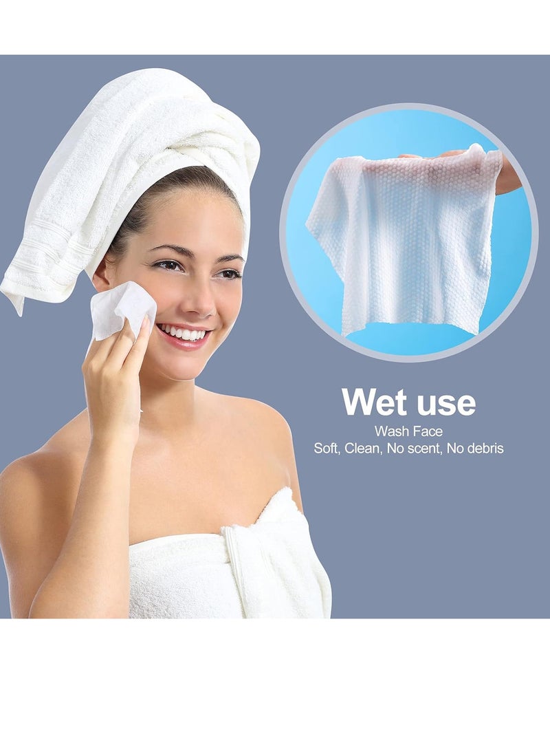 Bukela Disposable Face Towel Facial Tissue Soft Cotton Facial Cleansing Cloths Towelettes Dry for Cleaning Office Travel Makeup Remove  - Image 5