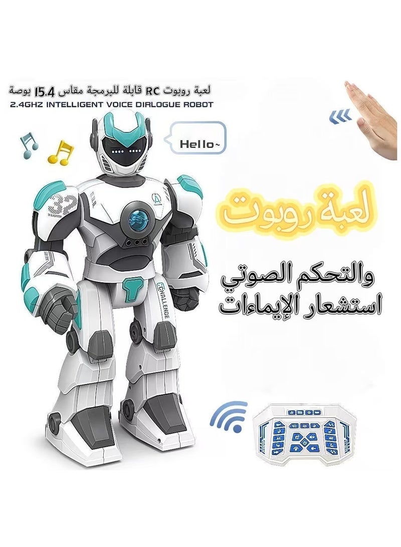 سوبو تك روبوت للتحكم عن بعد للأطفال كبير الحجم، لعبة روبوت RC قابلة للبرمجة مقاس 15.4 بوصة مع غناء ورقص واستشعار الإيماءات والتحكم الصوتي لعبة ذكية قابلة لإعادة الشحن للأولاد والبنات والأطفال الصغار 3 4 5 6 8+، هدايا للأطفال - Image 1