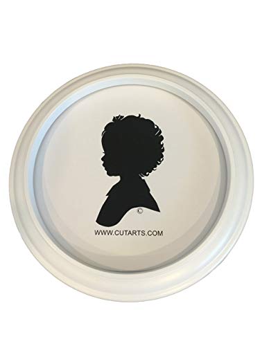 CUT ARTS Round White 8" Picture Frame - Image 1