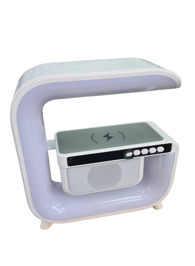 LED Wireless Phone Charging Speaker with Clock  - Image 2